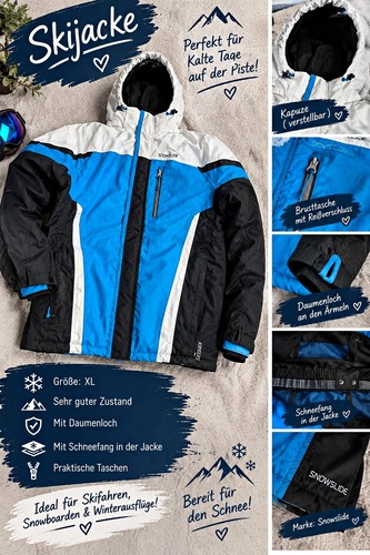 Snowslide herren skijacke - snowslide, xl